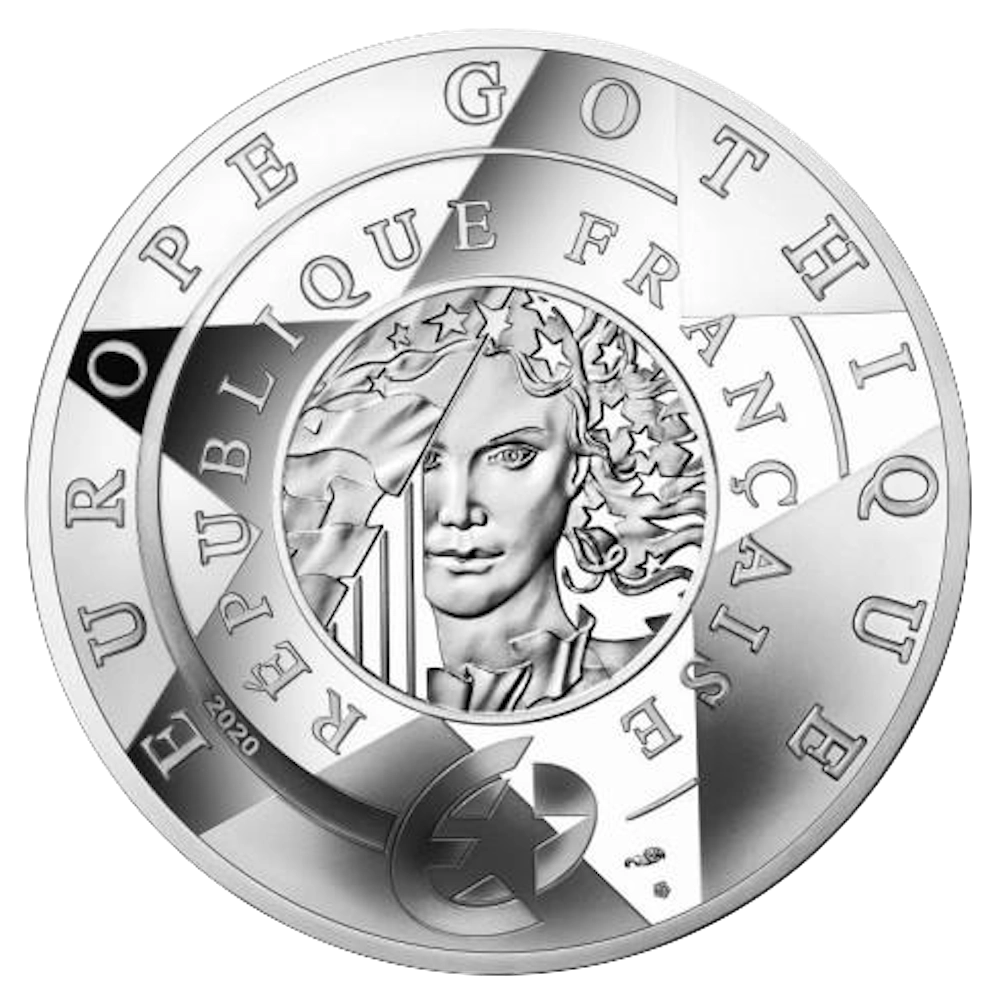 10 Euro Argent Europe Gothique