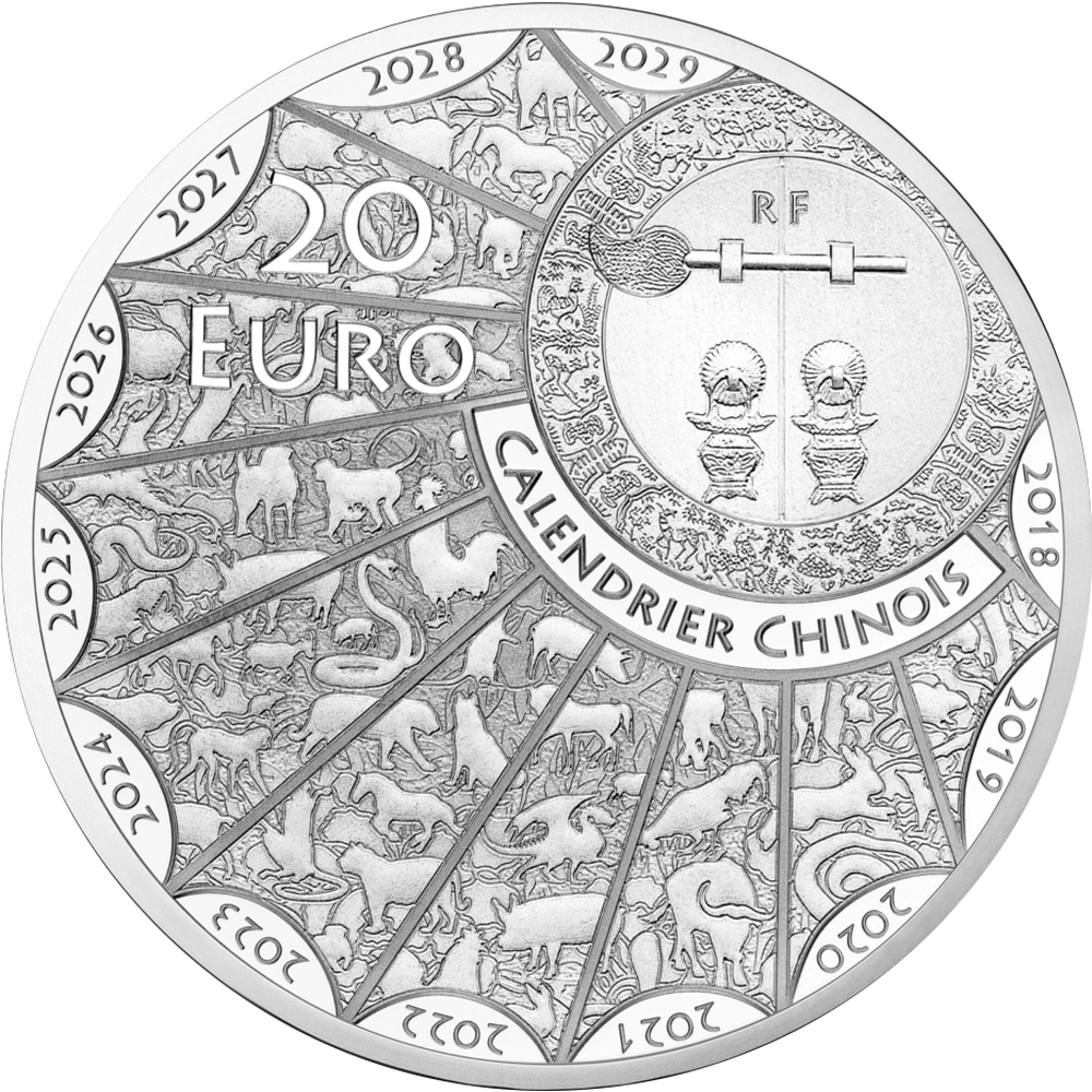 20 Euro Argent Année Du Chien 2018