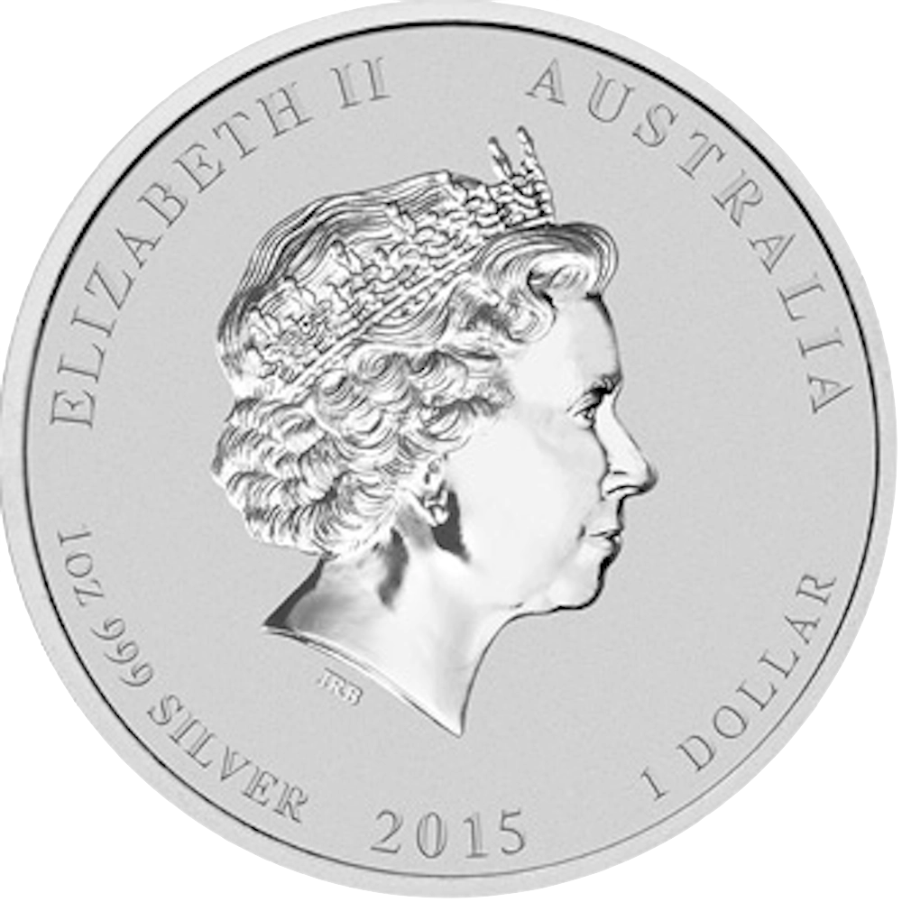 Australian Lunar 1oz Argent Année de la Chèvre 2015