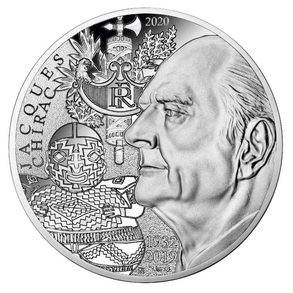 20 euro Argent Jacques Chirac