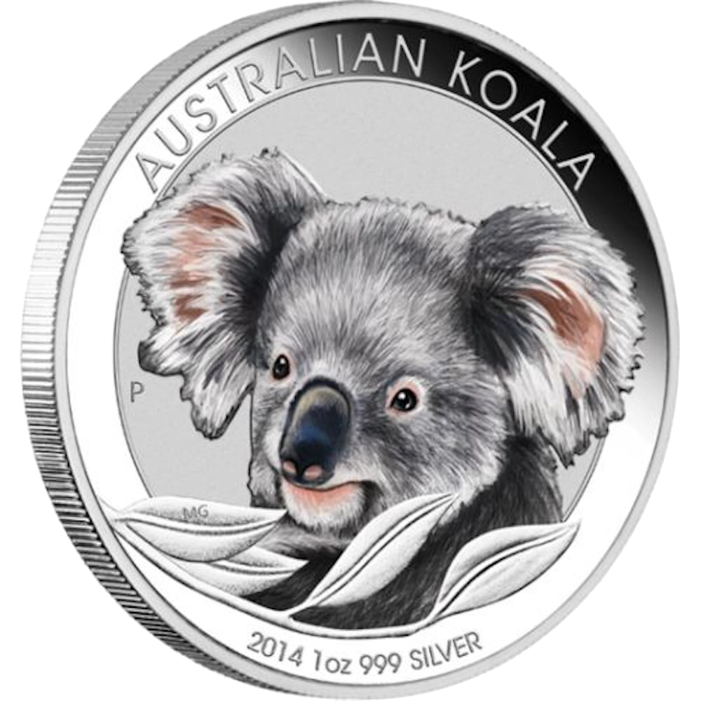 Australian Koala Coloré 1oz Argent