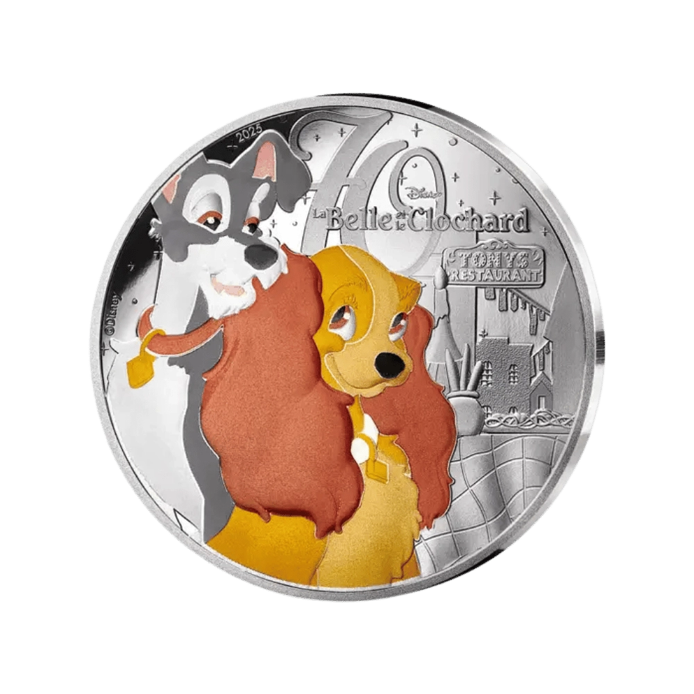 La Belle et le Clochard Disney 10€ Argent