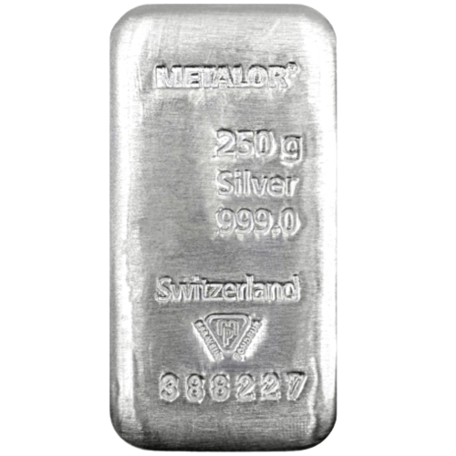 Lingot Argent 250g TVA Incluse
