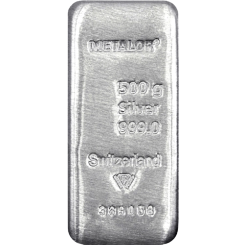Lingot 500g Argent TVA incluse