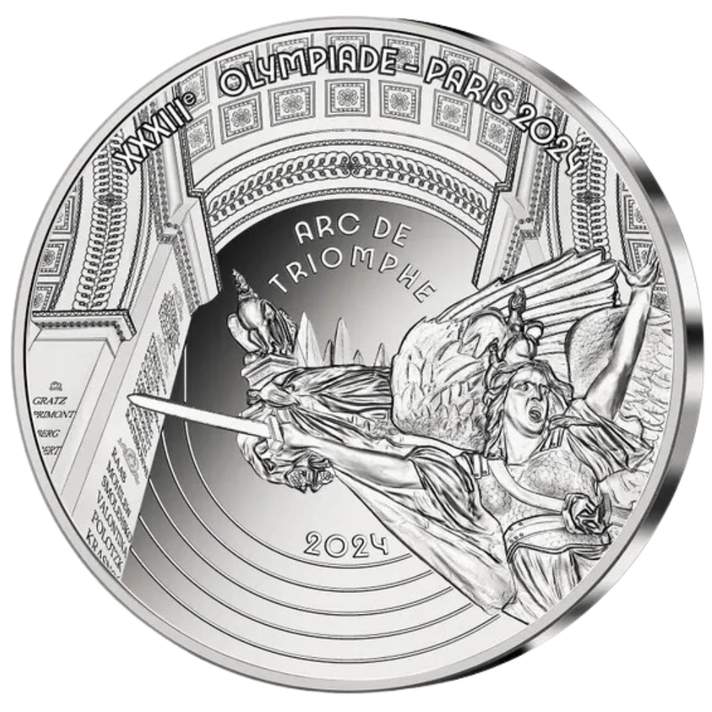 JO 2024 - Héritage Arc de Triomphe en Argent