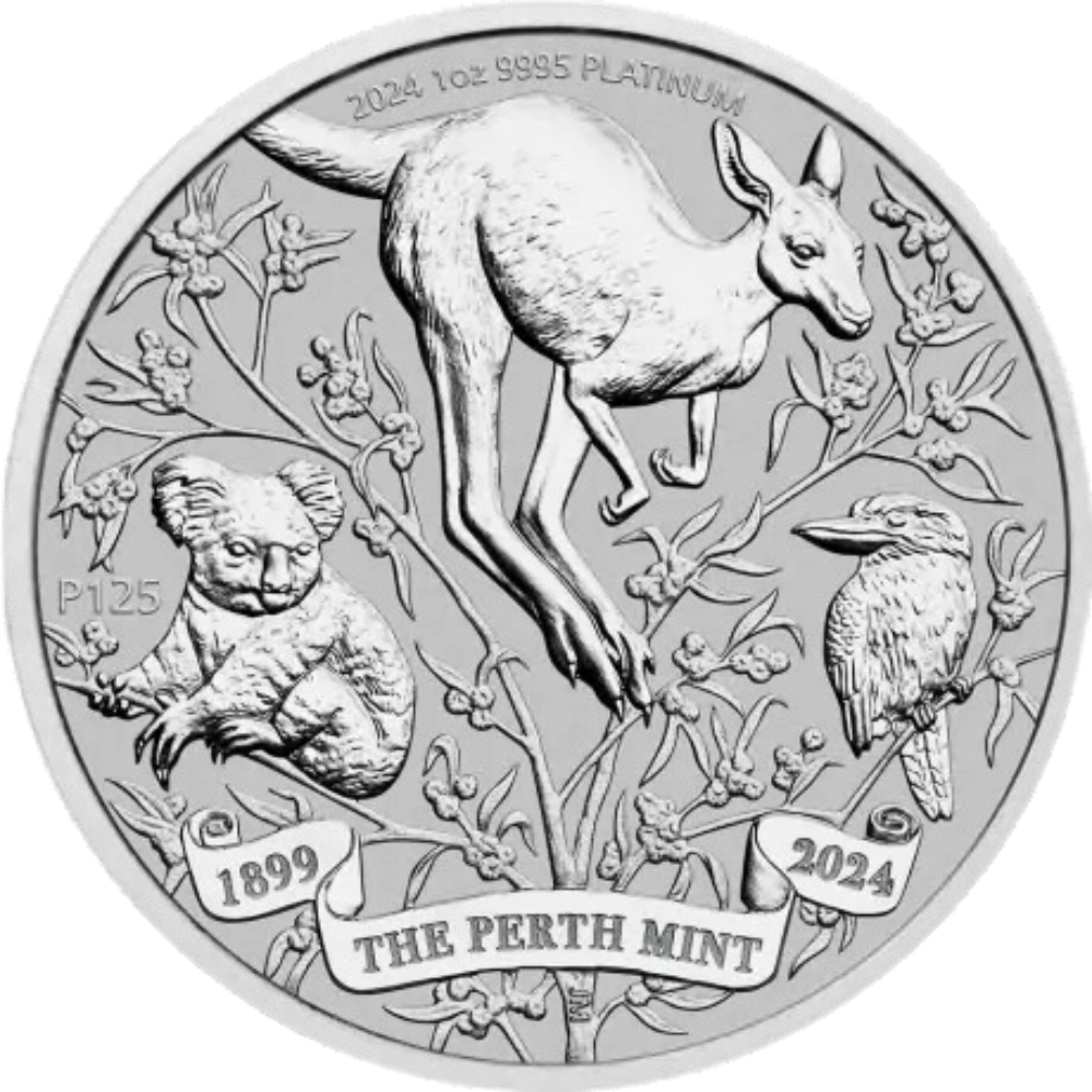 125 ème anniversaire Perth Mint 1 Once Platine