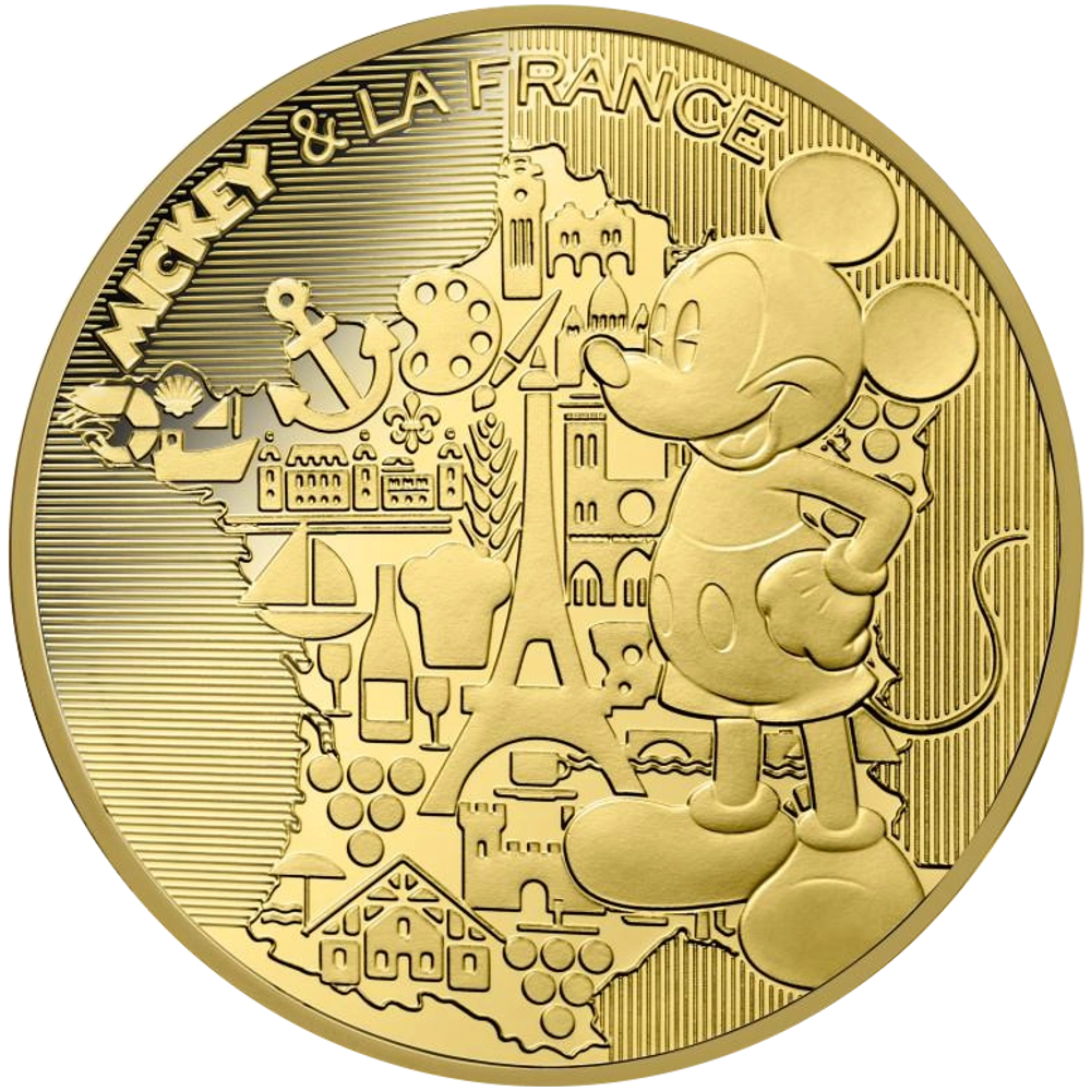 Mickey et la France 200 Euro Or
