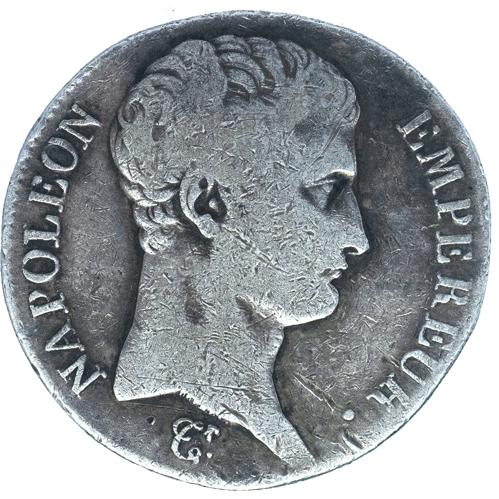 Pièce de monnaie : Premier-Empire Napoléon Ier-5 Francs l'an 13 (1804) Toulouse