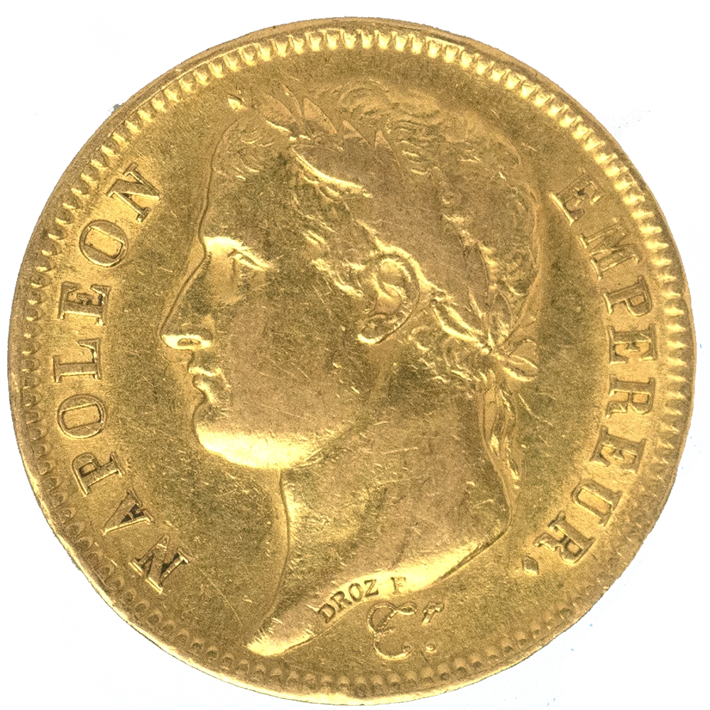Pièce de monnaie : Premier Empire- 40 Francs Napoléon Ier 1810 Lille