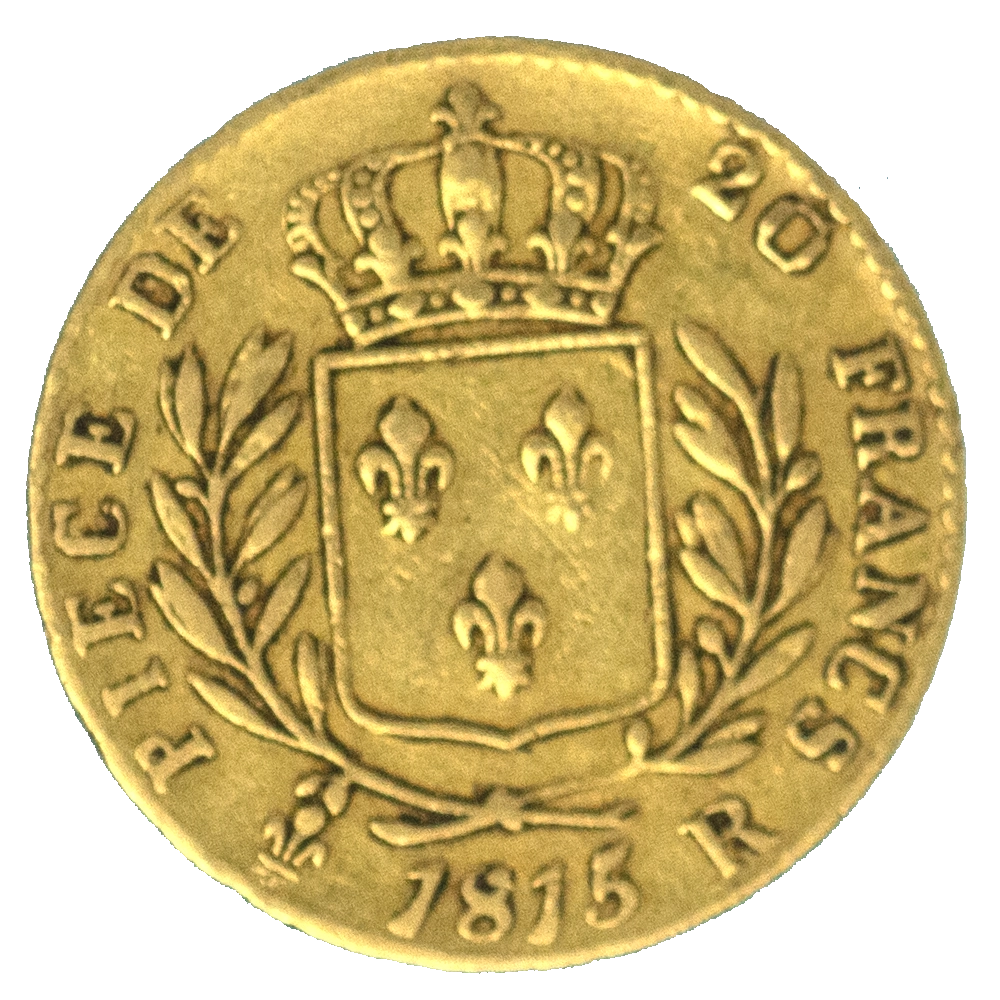 Pièce de monnaie : Louis XVIII-Exil en Angleterre 20 Francs 1815 Londres