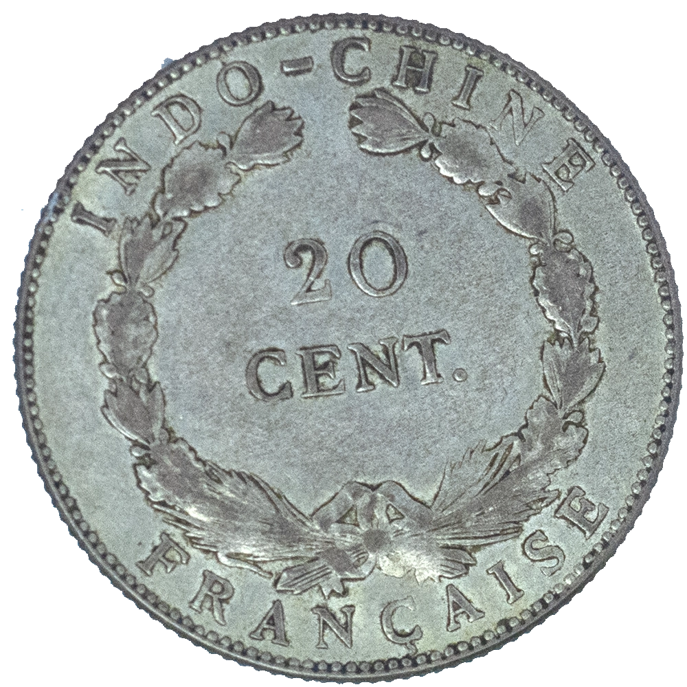 Pièce de monnaie : Indochine-Française-20 centièmes 1899 Paris