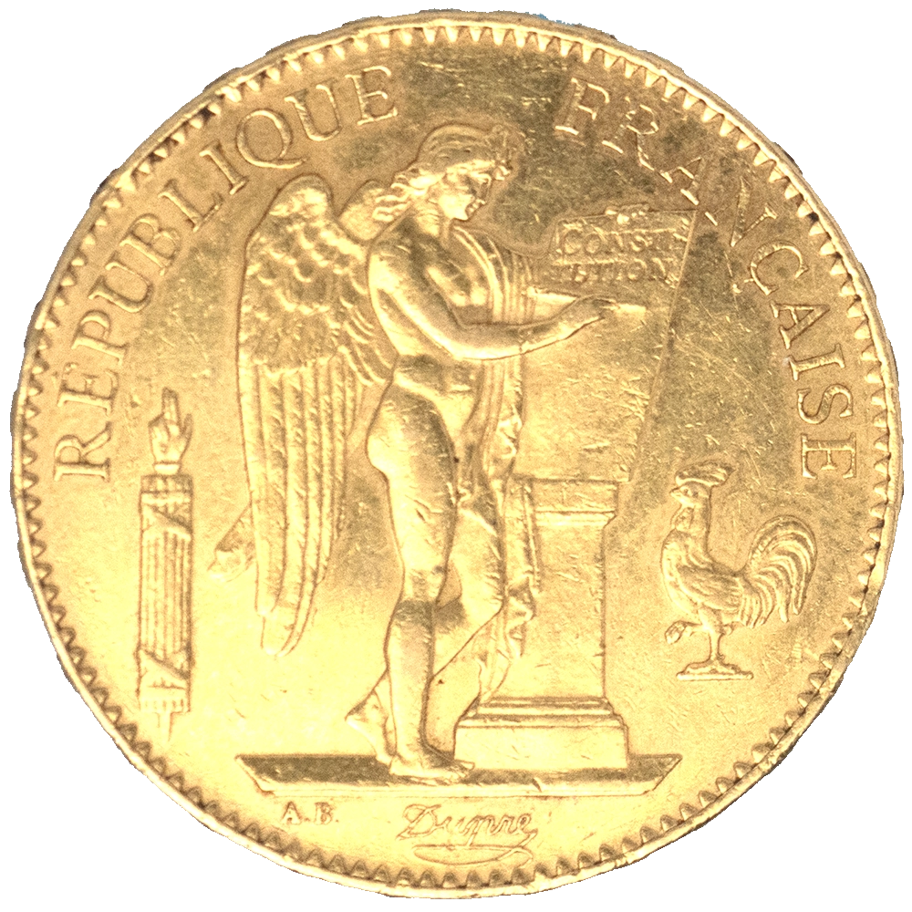 Pièce de monnaie : III ème-République-100 Francs Génie 1879 paris