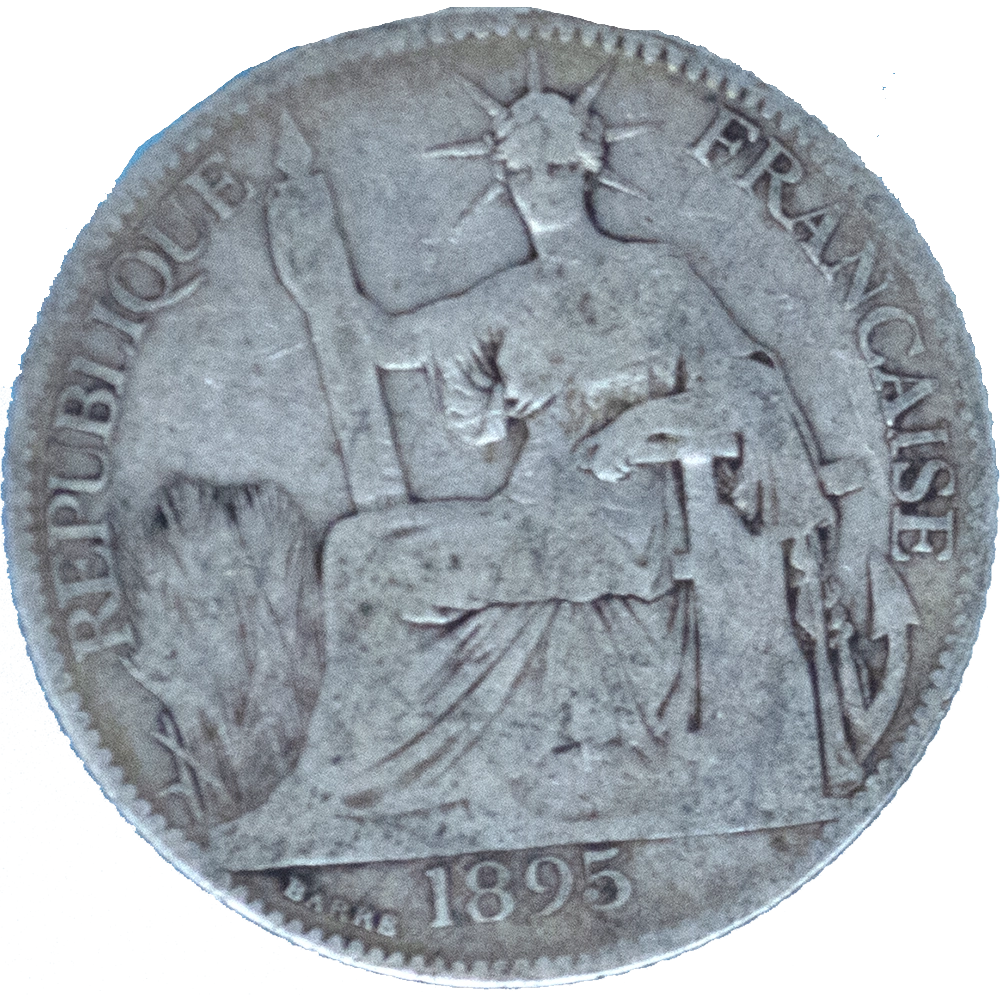 Pièce de monnaie : Indochine-Française-20 centièmes 1895 Paris