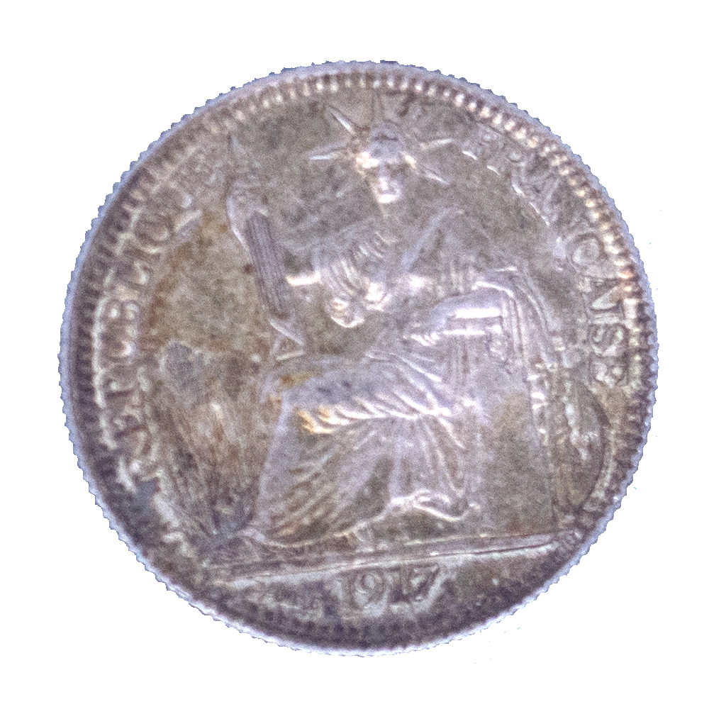 Pièce de monnaie : Indochine-Française-10 centièmes 1917 Paris
