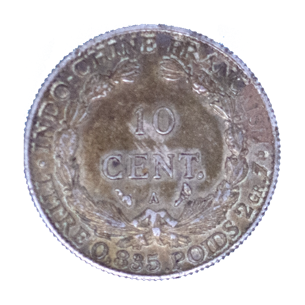 Pièce de monnaie : Indochine-Française-10 centièmes 1917 Paris