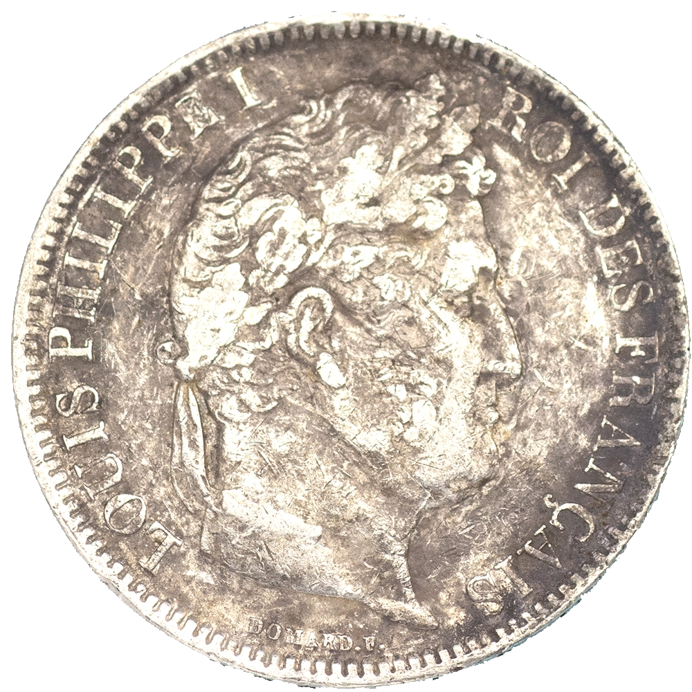 Pièce de monnaie : Louis-Philippe 5 Francs 1831 Perpignan tranche en creux