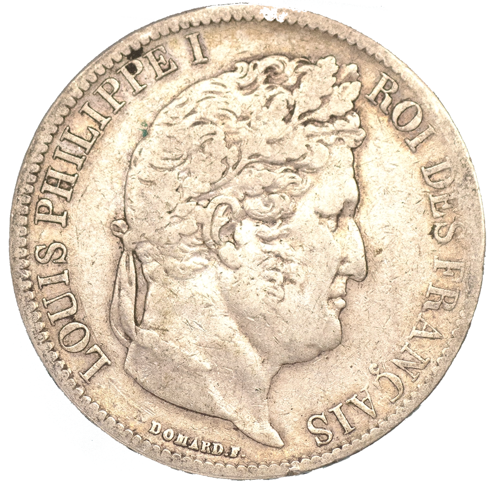 Pièce de monnaie : Louis-Philippe 5 Francs 1831 Marseille tranche en creux
