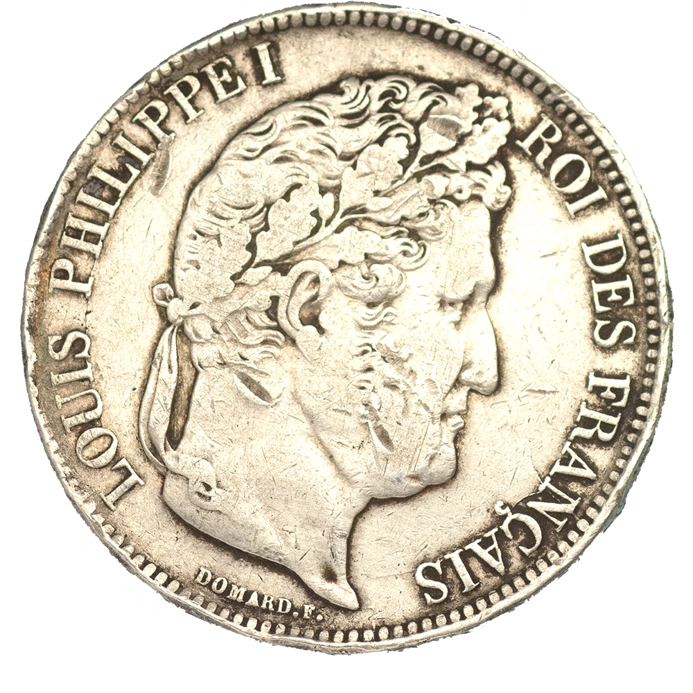 Pièce de monnaie : Louis-Philippe-5 Francs 1835 Limoges tranche en relief