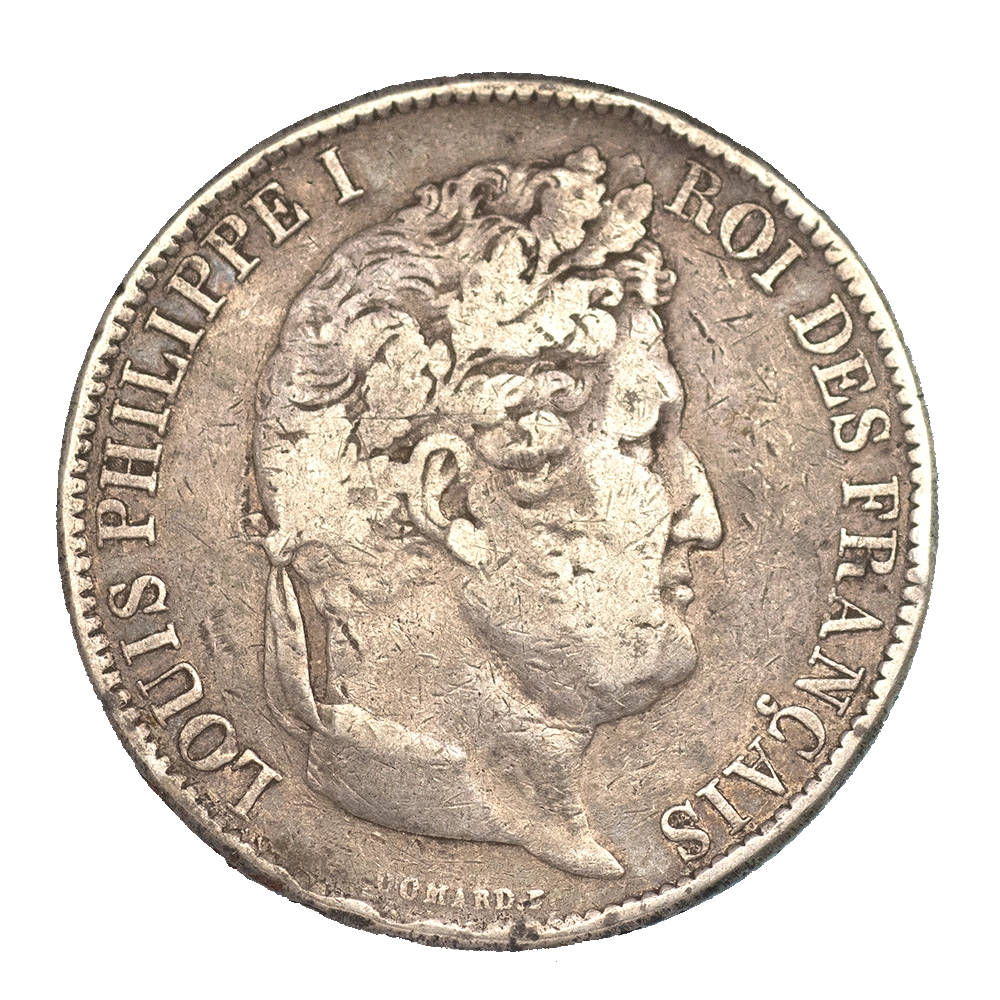 Pièce de monnaie : Louis-Philippe-5 Francs 1831 Strasbourg tranche en creux