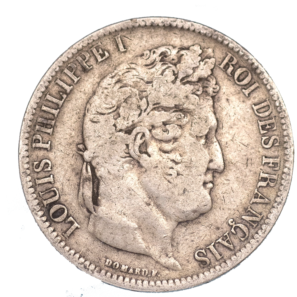 Pièce de monnaie : Louis-Philippe-5 Francs 1831 Strasbourg tranche en creux