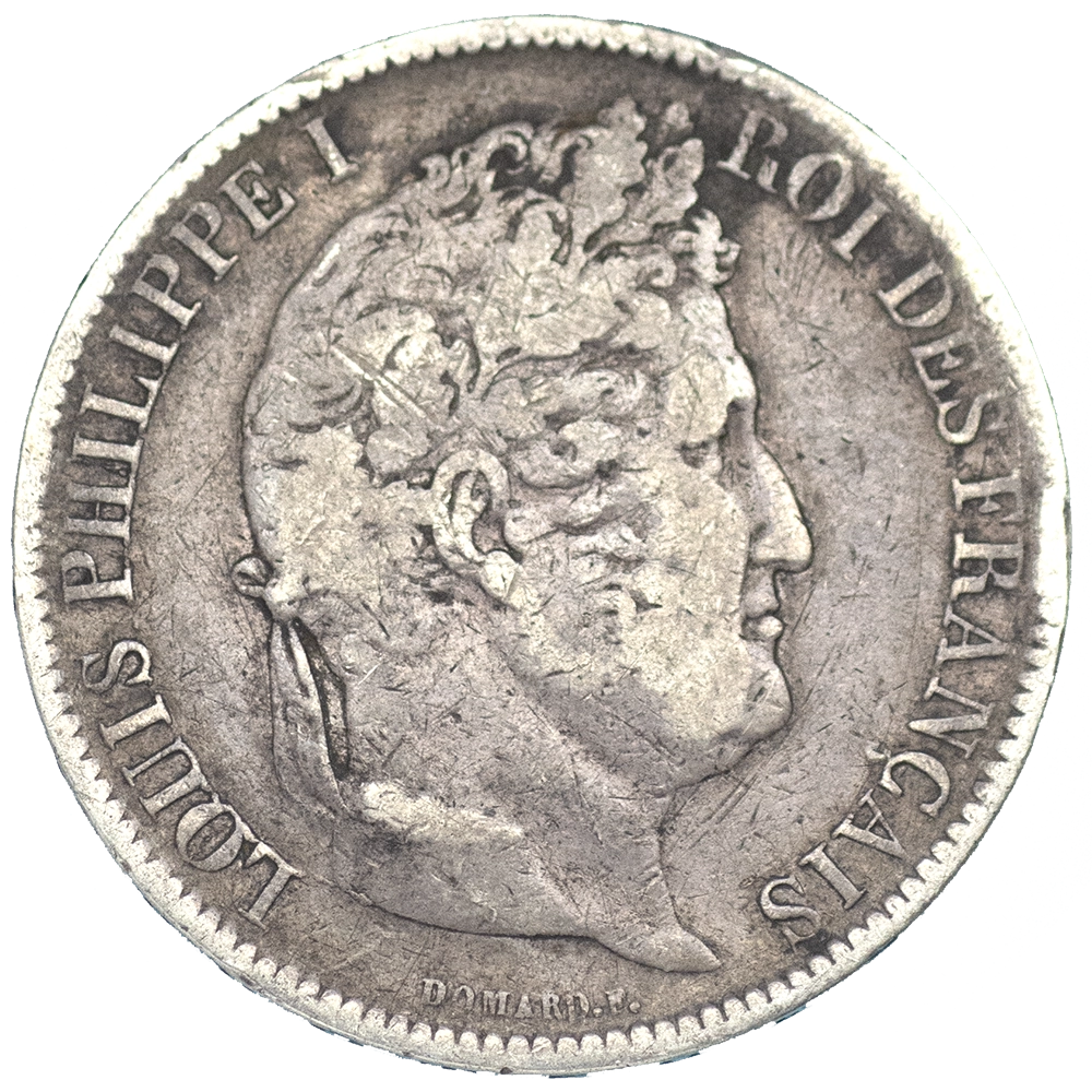 Pièce de monnaie : Louis-Philippe-5 Francs 1831 Strasbourg tranche en creux