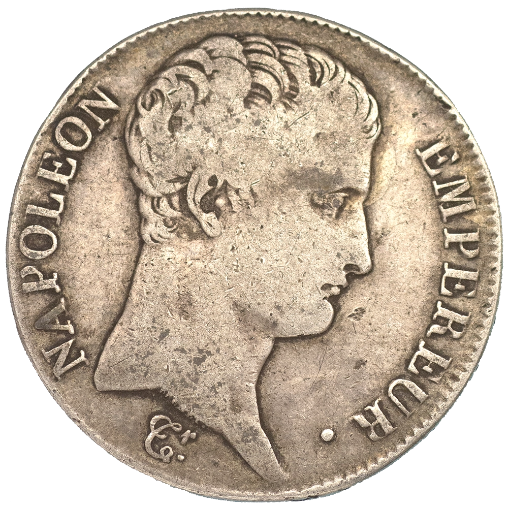 Pièce de monnaie : Premier-Empire Napoléon Ier-5 Francs l'an 13 (1804) Toulouse