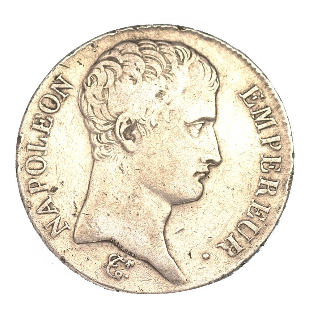 Pièce de monnaie : Premier-Empire Napoléon Ier-5 Francs l'an 13 (1804) Paris