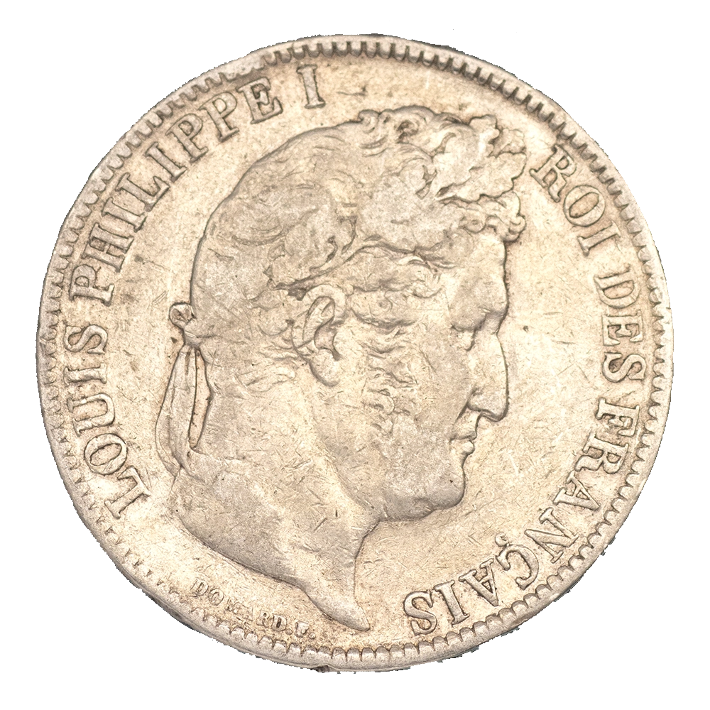 Pièce de monnaie : Louis Philippe-5 Francs 1831 Bayonne tranche en relief