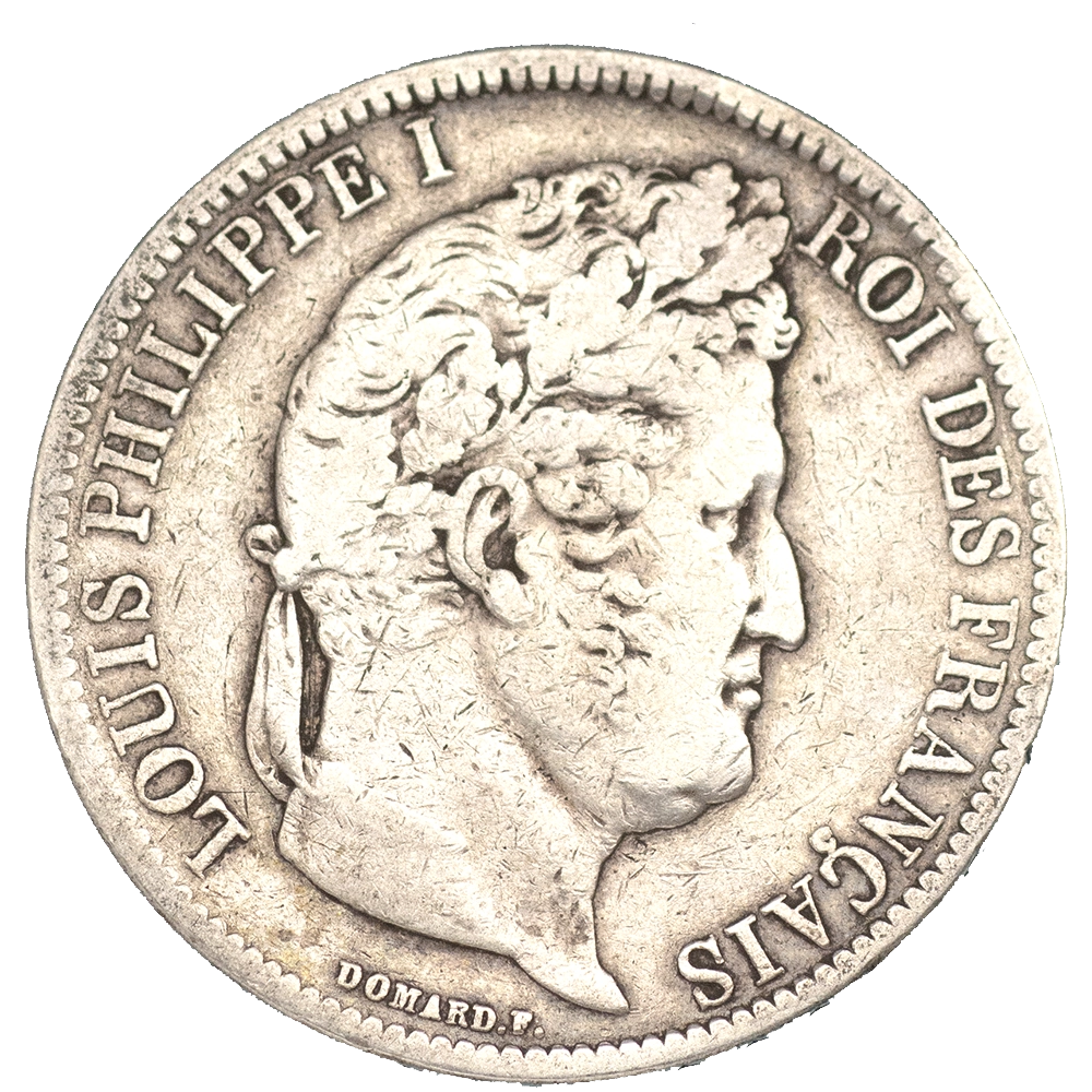 Pièce de monnaie : Louis-Philippe-5 Francs 1831 Strasbourg tranche en creux