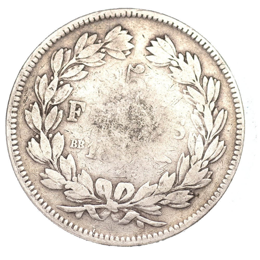 Pièce de monnaie : Louis-Philippe-5 Francs 1831 Strasbourg tranche en creux