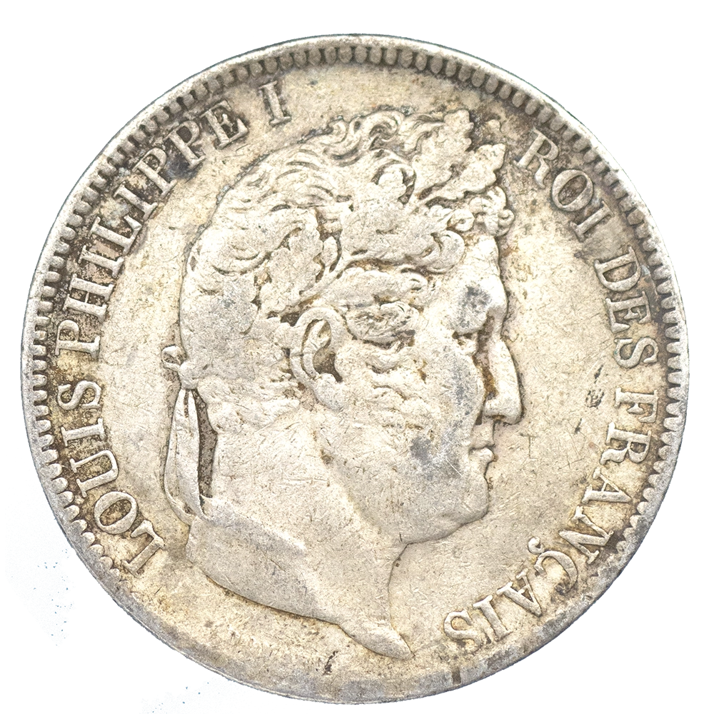 Pièce de monnaie : Louis-Philippe-5 Francs 1831 Lyon tranche en creux