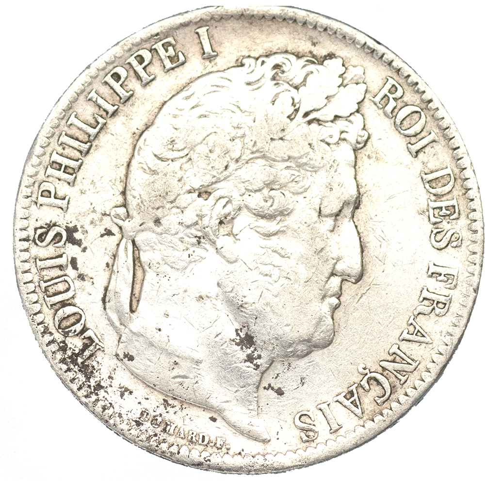 Pièce de monnaie : Louis-Philippe-5 Francs 1831 Lyon tranche en creux