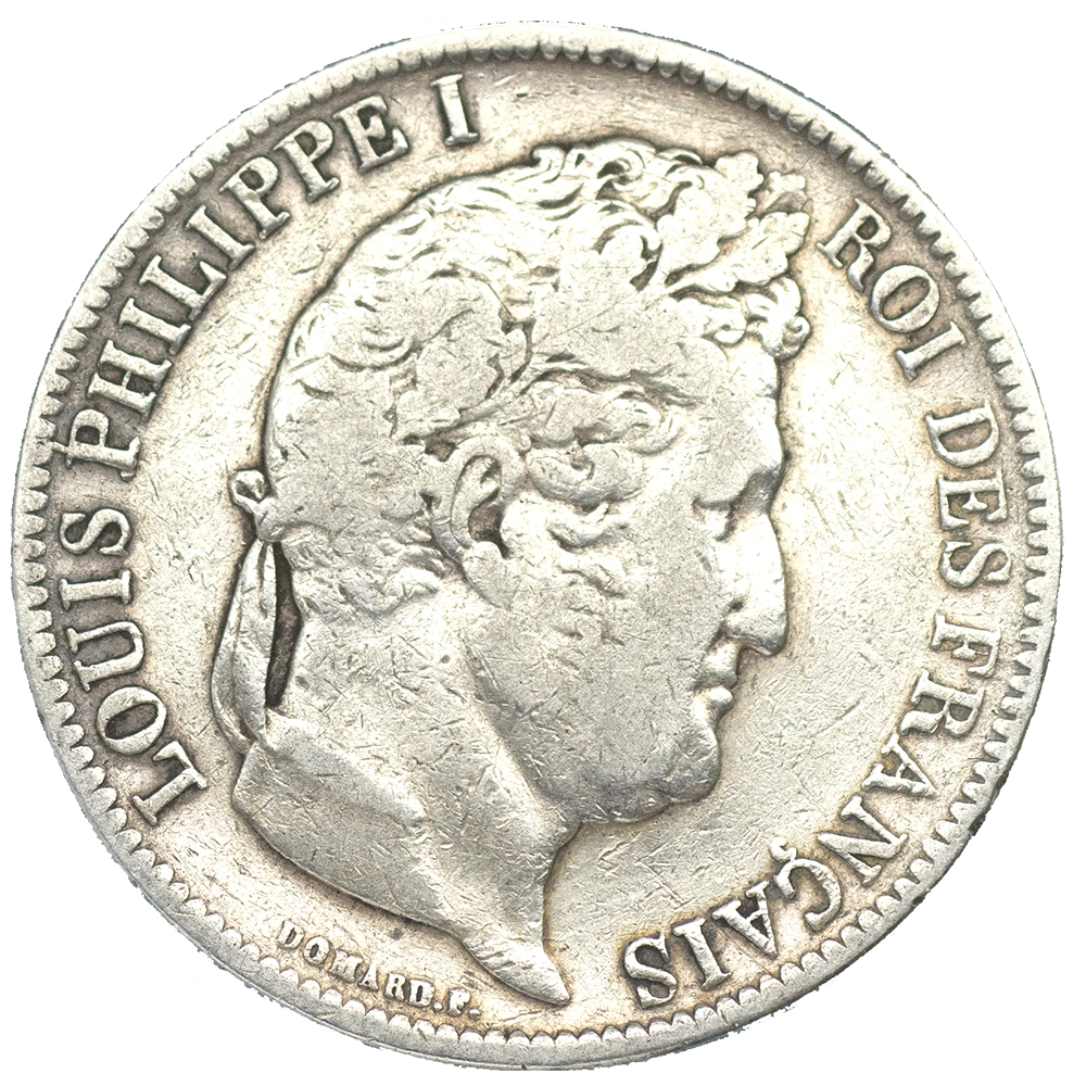 Pièce de monnaie : Louis-Philippe-5 Francs 1831 Lyon tranche en creux