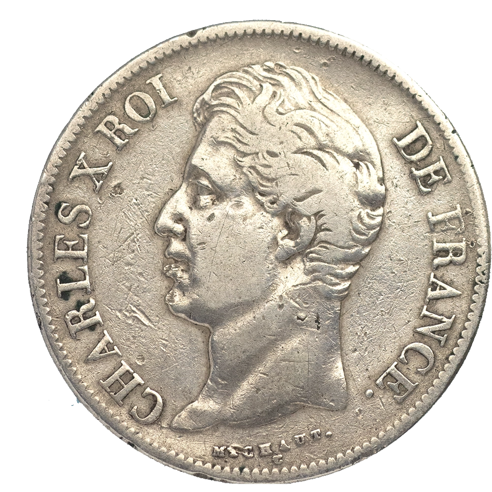 Pièce de monnaie : Charles X-5 Francs 1827 Bayonne