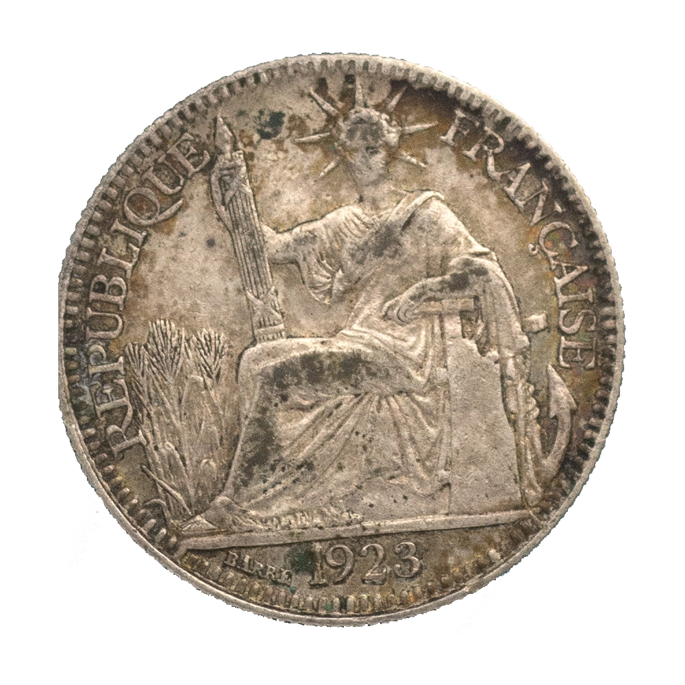 Pièce de monnaie : Indochine-Française-10 centièmes 1923 Paris