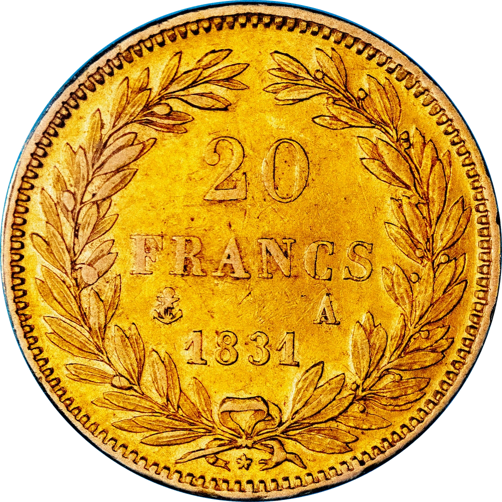 Restauration 20 Francs Louis-Philippe 1831 Paris