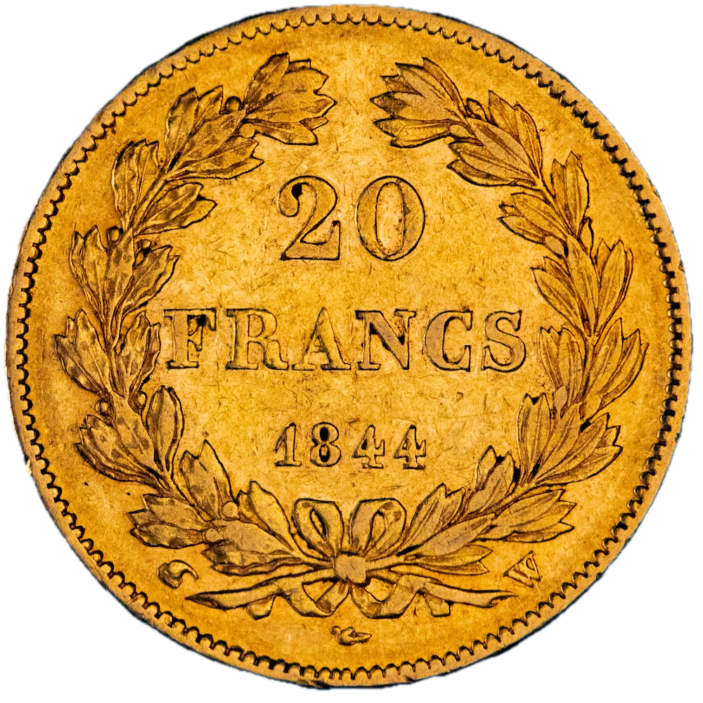 Restauration - 20 Francs Or Louis-Philippe 1844 Lille