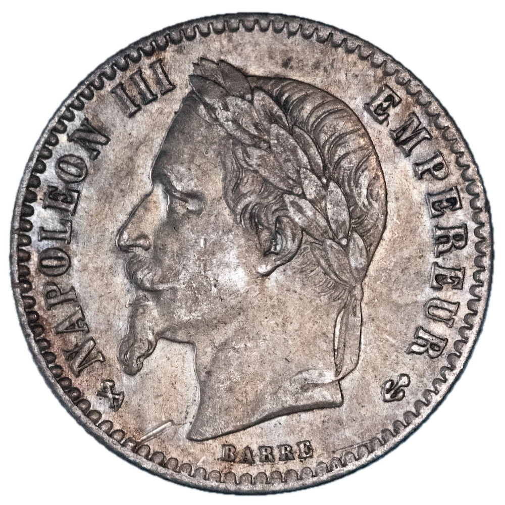 Second-Empire-50 centimes Napoléon III 1864 Bordeaux