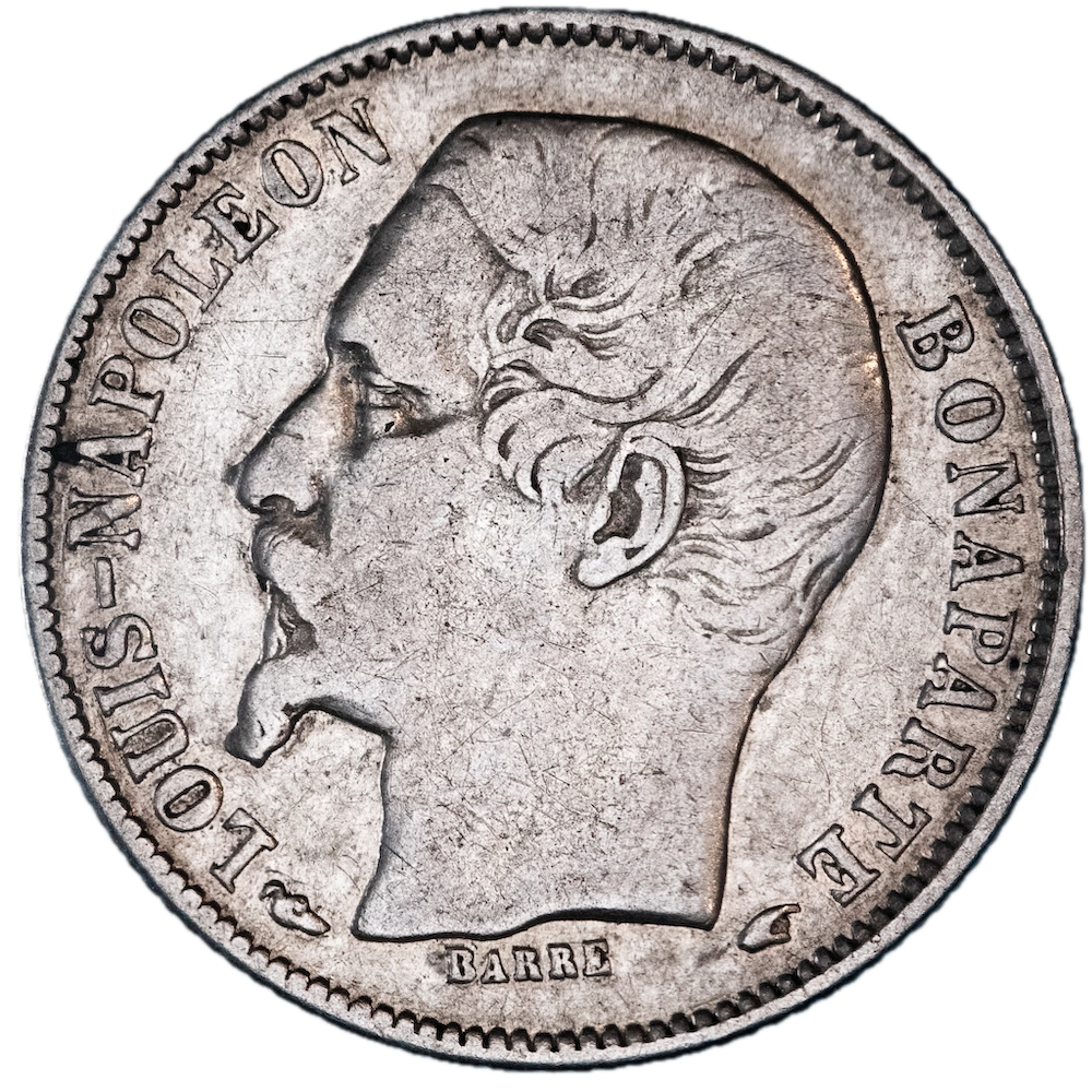 Second-Empire-Napoleon III 50 centimes 1852 Paris