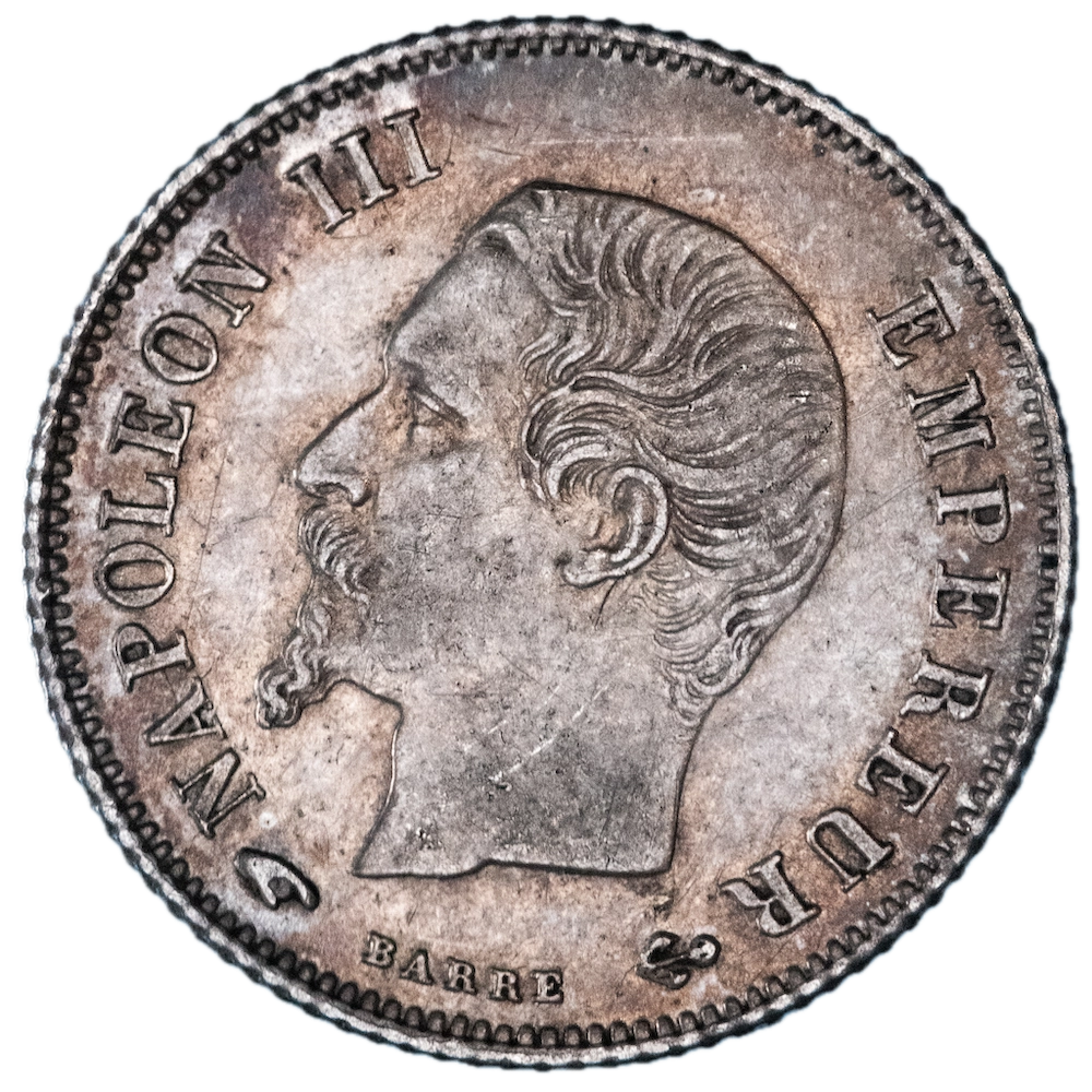 Second Empire 20 centimes Napoléon III, 1859 tête nue Paris