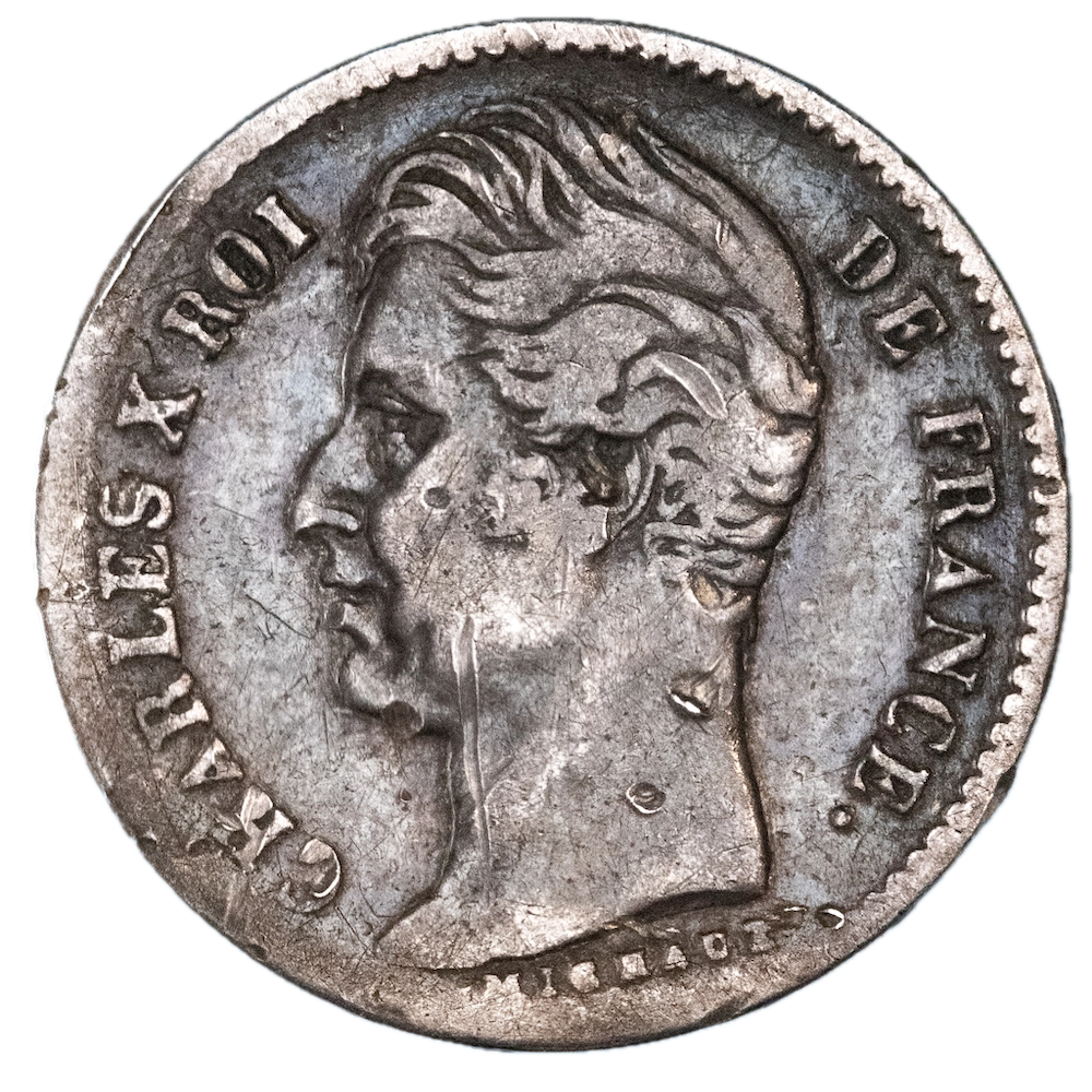 Restauration Charles X-Quart de Franc 1827 Paris