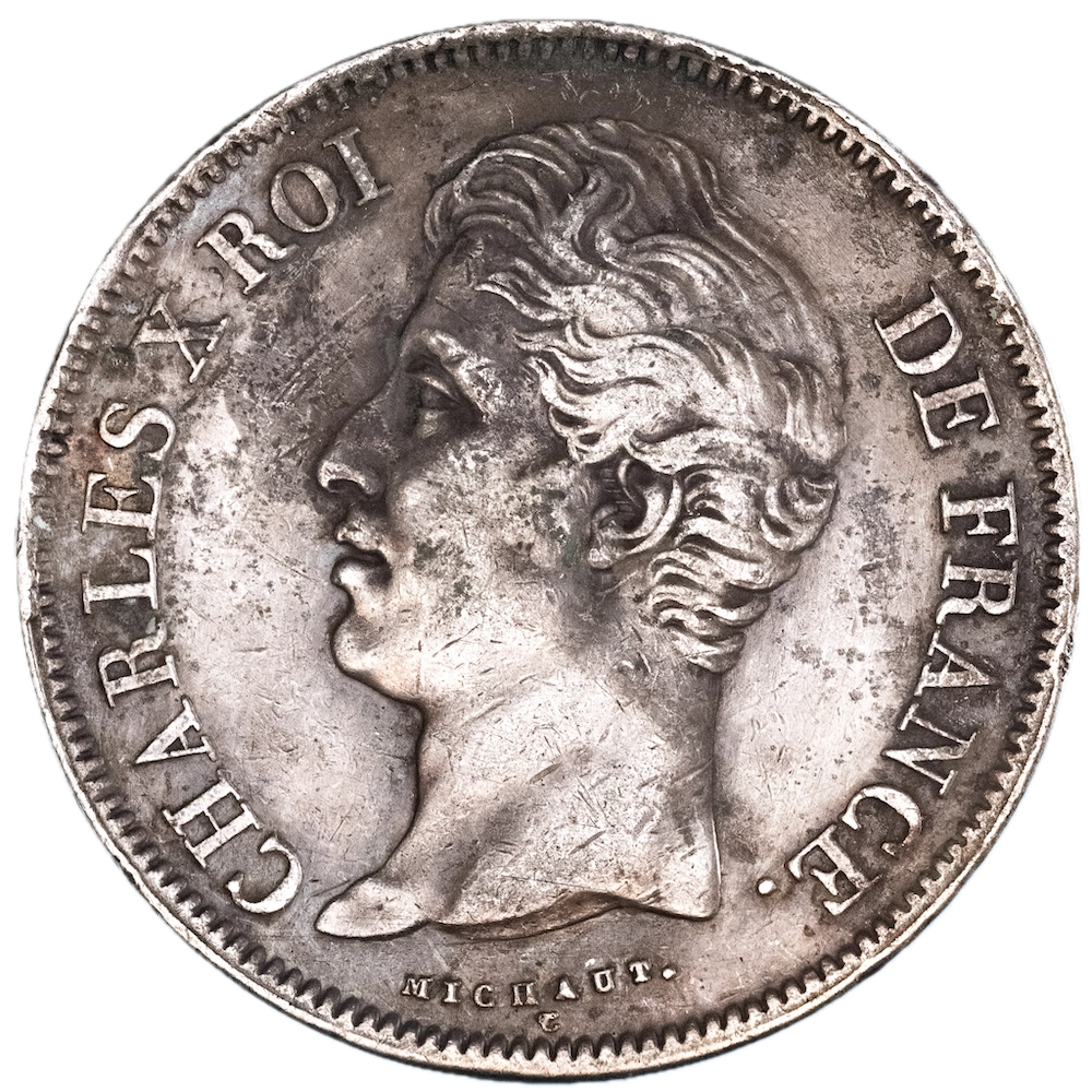 Pièce de monnaie : Charles X-5 Francs 1830 Rouen