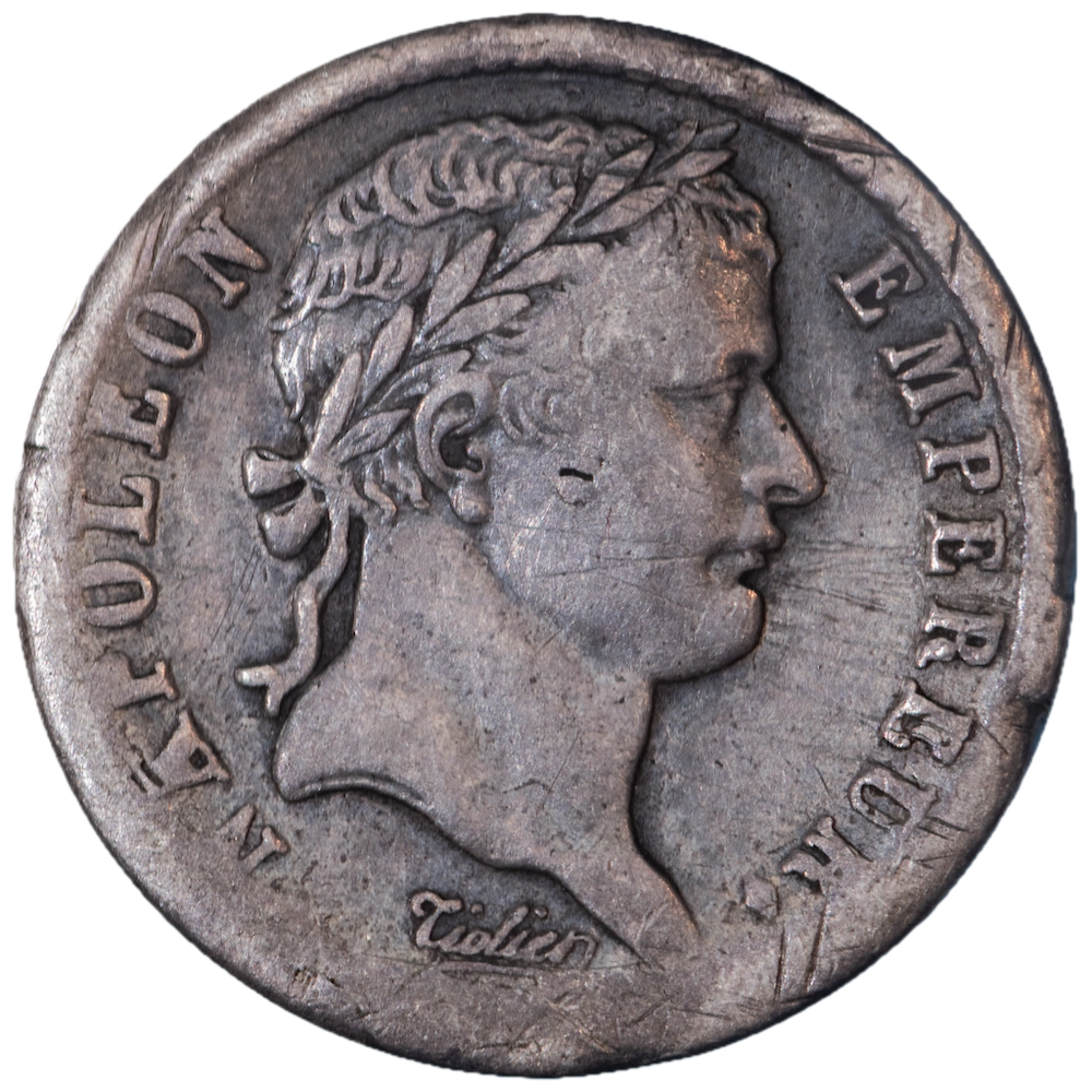 Premier Empire 1/2 franc Napoléon 1er 1808 Lyon