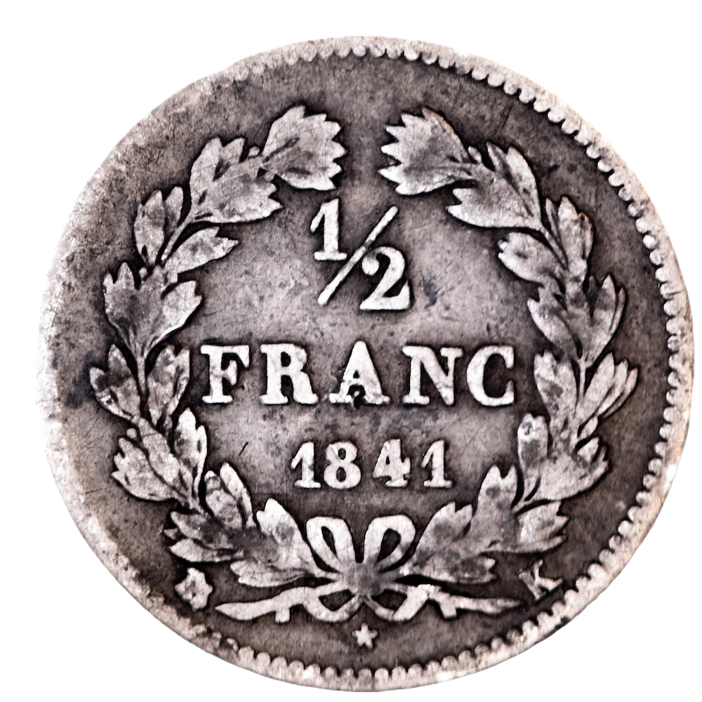 Restauration: Louis-Philippe 1/2 Franc 1841 Bordeaux