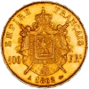 Pièce de monnaie : Second-Empire-100 Francs Napoléon III tête laurée 1862 Paris