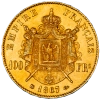 Pièce de monnaie : Second-Empire-100 Francs Napoléon III tête laurée 1867 Strasbourg