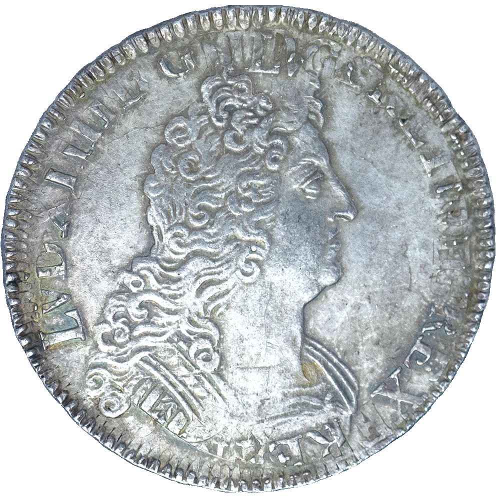 Pièce de monnaie : Louis XIV-Monnaie réformée- Écu aux 8 L 1701