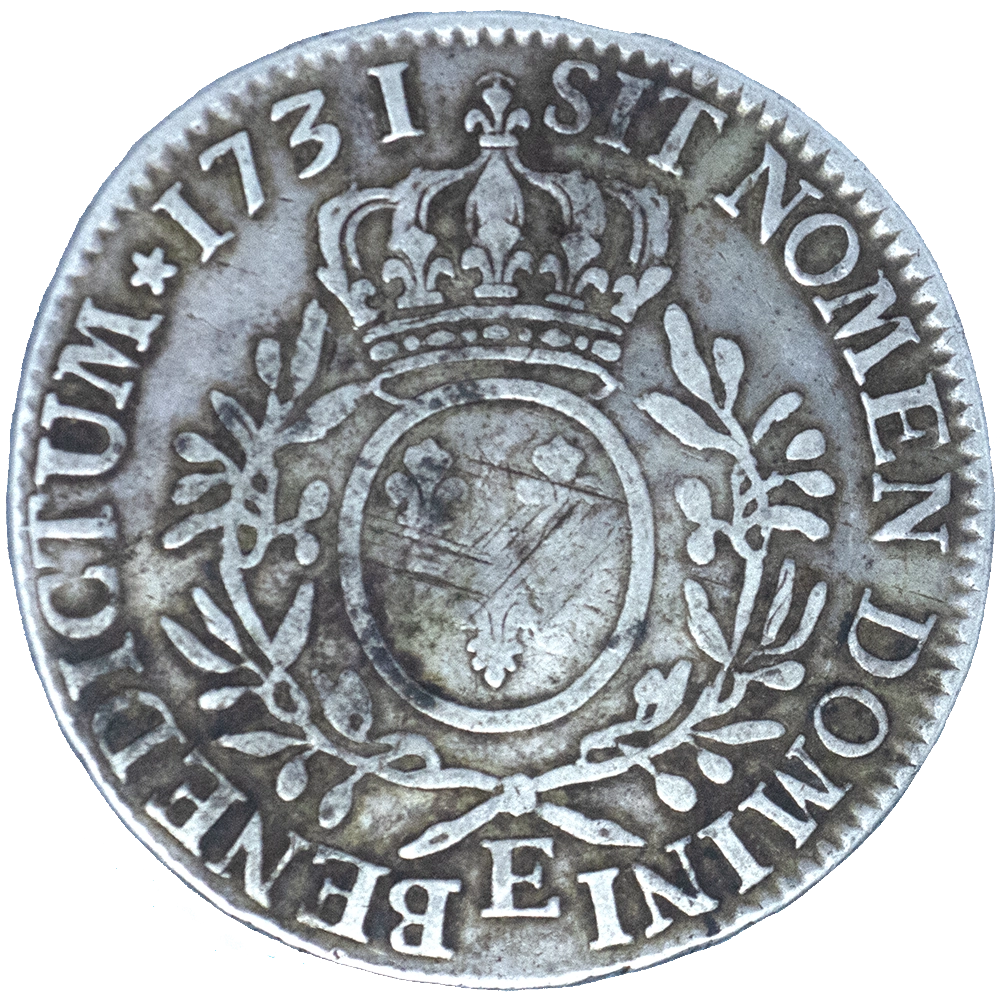 Pièce de monnaie : Louis XV-Écu aux branches d'olivier 1731 Tours