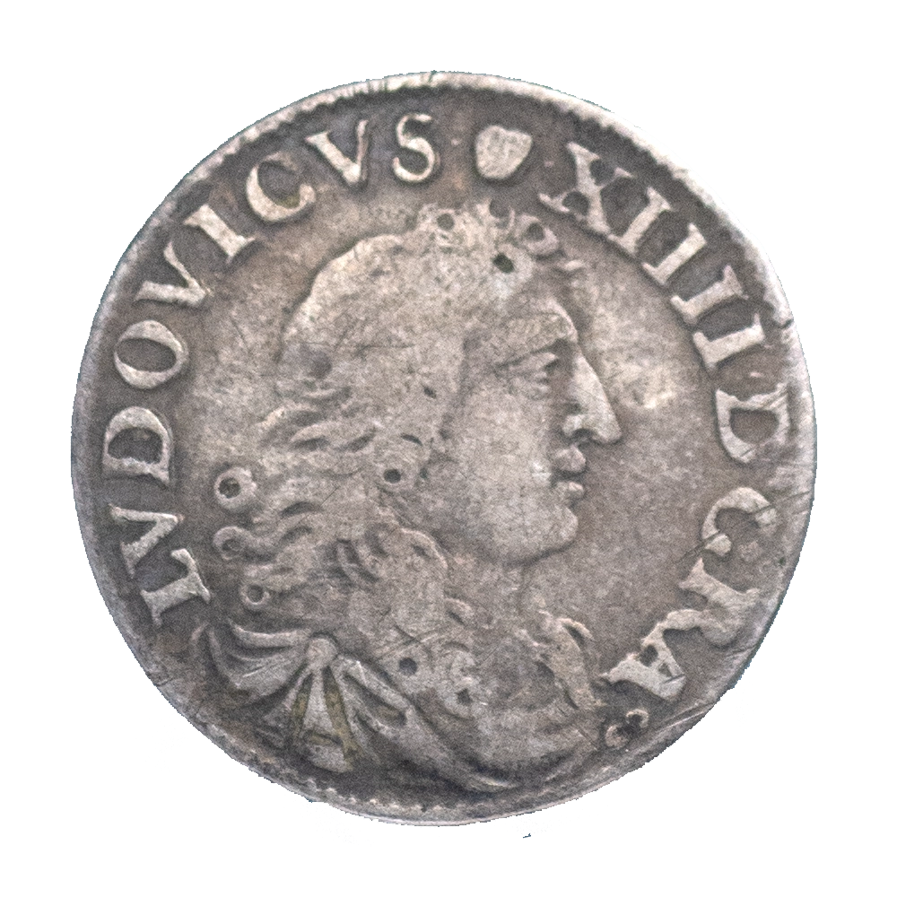 Pièce de monnaie : Louis XIV Quatre sols dits 