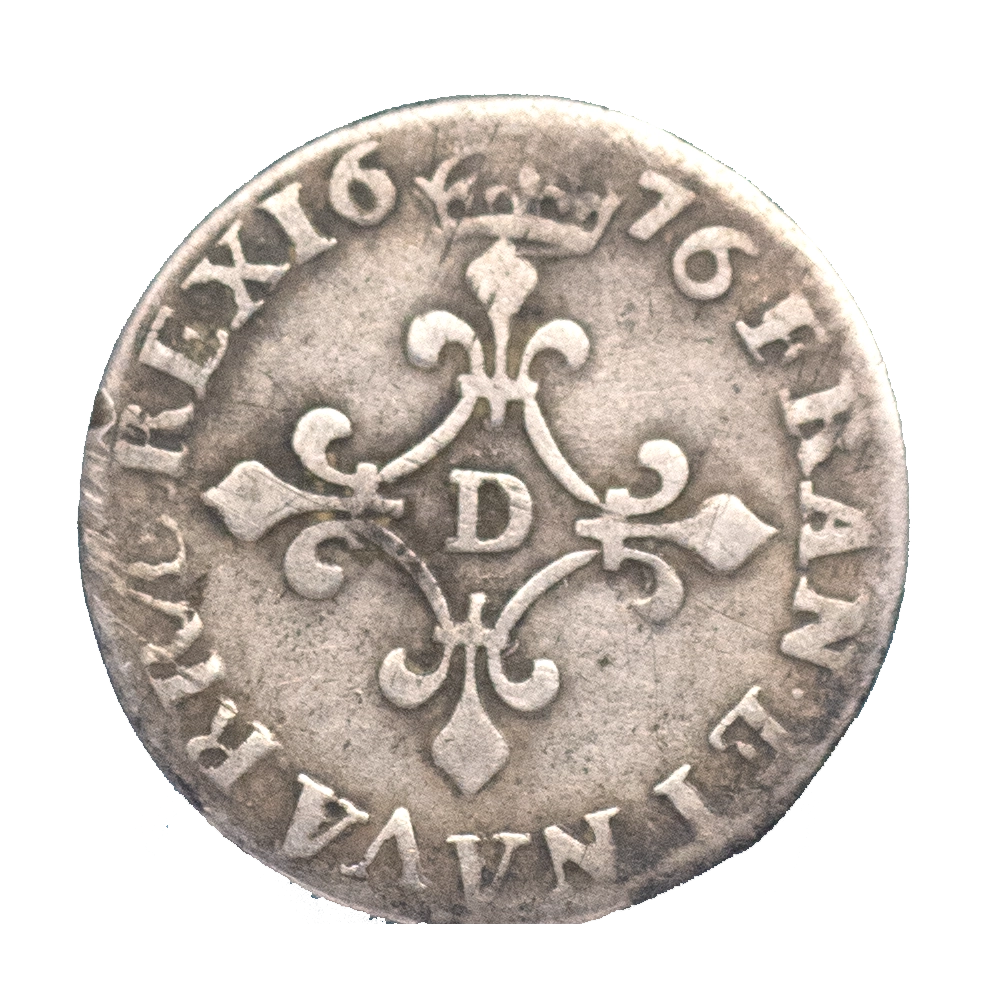 Pièce de monnaie : Louis XIV Quatre sols dits 
